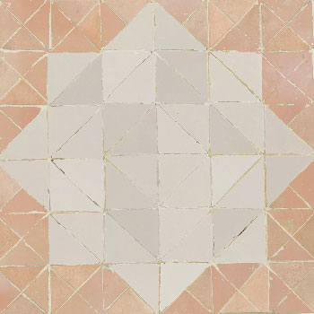 Mosaic House Moroccan tile Seville Star 1-22 White Light Pink  zellige, mosaic, zellij, field, pattern, glaze, simple, classic 